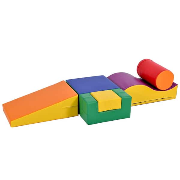 Unbranded 6-in-1 Multi-Colored Indoor Soft Climb Freestanding Play