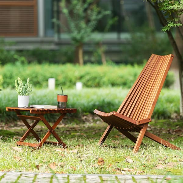 Natural Wood Folding Lawn Chair Tf-OD34 - The Home Depot