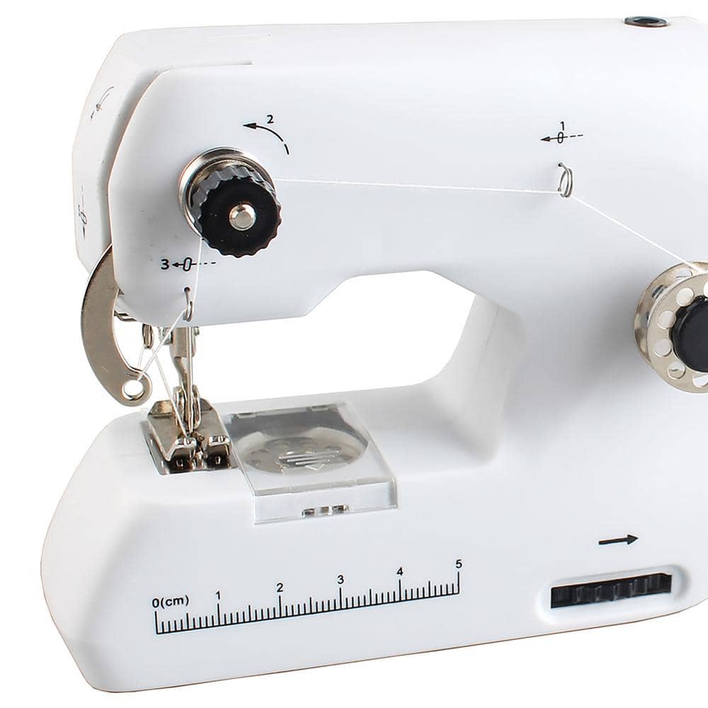 Compact White Handheld Portable Sewing Machine