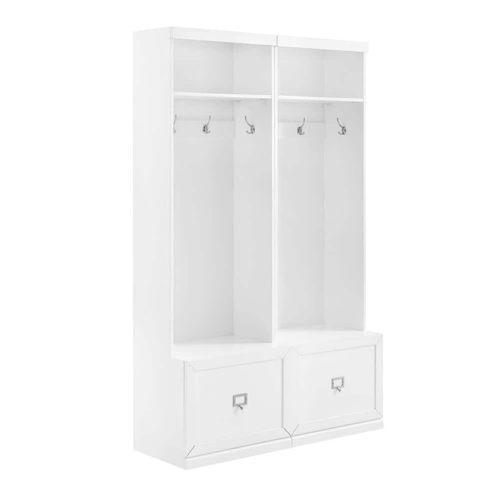 CROSLEY FURNITURE Harper 2-Piece White Hall Tree Set KF31007WH - The ...