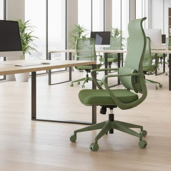 Green Ergonomic Colorful Office Chair 300lb Computer Chair with