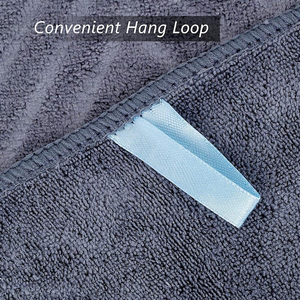 JML Blue Oversized Microfiber Bath Towel (Set of 2) 8Y0033-9 - The Home  Depot