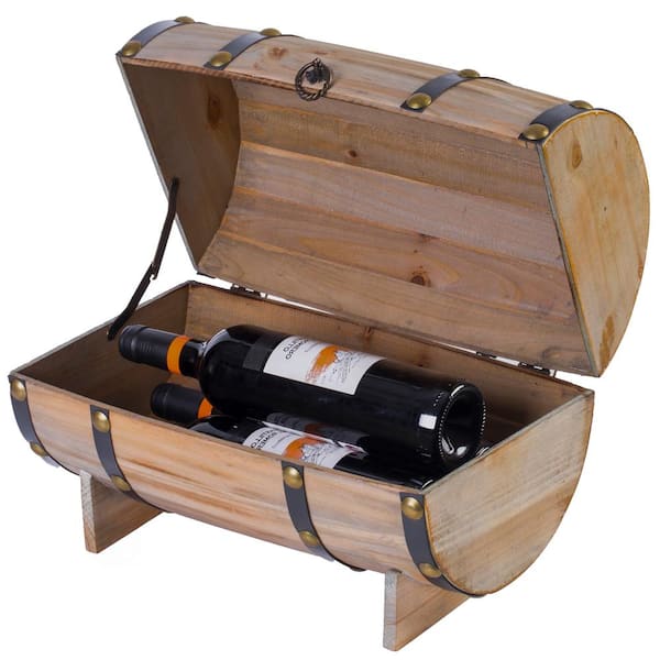 Vintiquewise Decorative Wine Barrel Shaped Wooden Pen Holder for Office  Desk, or Entryway QI004391 - The Home Depot