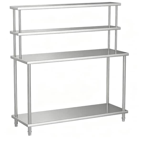 60"x24"x55" Stainless Steel Work Table NSF Prep Station with Adjustable Undershelf, Heavy Duty Kitchen Rack