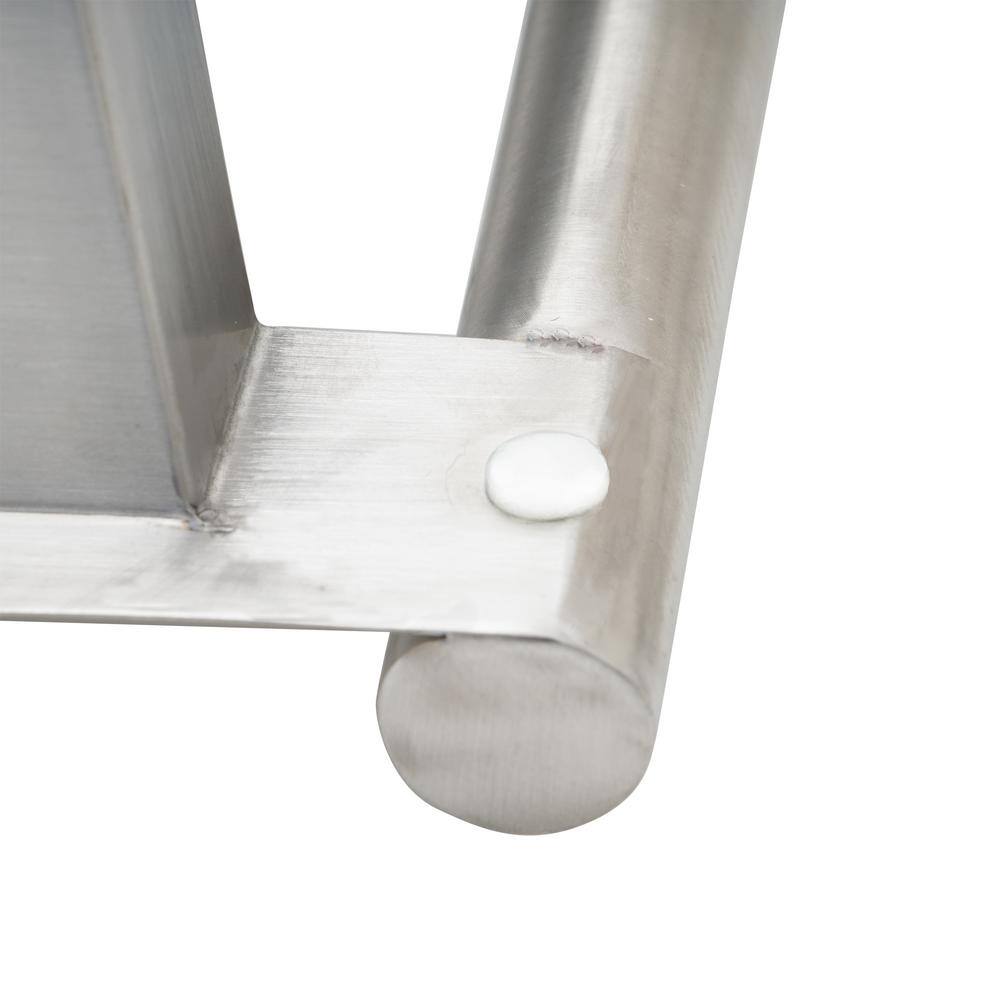 Large Satin Stainless Steel Over Sink Colander Rack