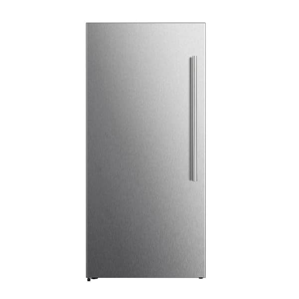 Maderno 28" Left Swing Convertible Freestanding Refrigerator/Freezer in Stainless Steel 13.6 cu. ft.