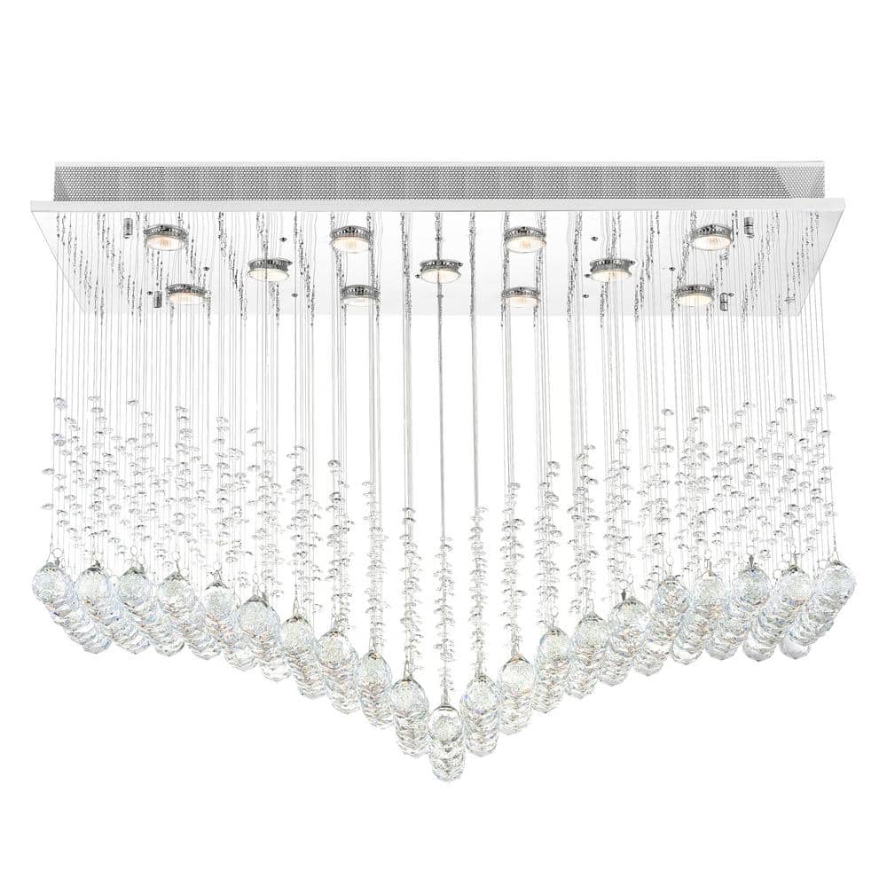 Twinkle 11 Light Flush Mount With Chrome Finish price history on PriceWatchPro