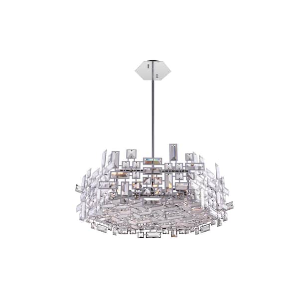 CWI Lighting Arley 12 Light Chandelier With Chrome Finish