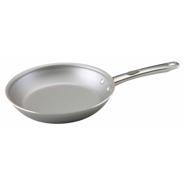 Farberware Specialties 10 in. Aluminum Nonstick Stovetop Skillets in Platinum