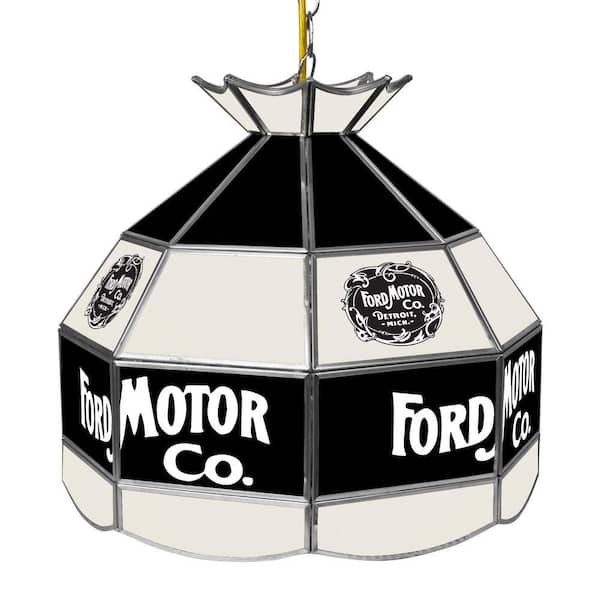 Ford Vintage 1903 16 in. Chrome Handmade Tiffany Style Lamp