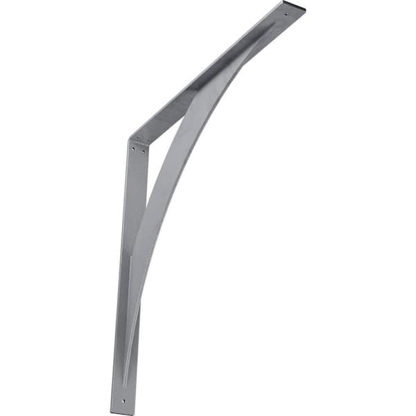 Ekena Millwork 2 in. x 24 in. x 24 in. Steel Hammered Light Blue Legacy Bracket