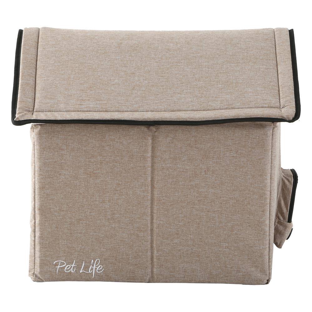 Small Beige Insulated Smart Pet House with Heating and Cooling