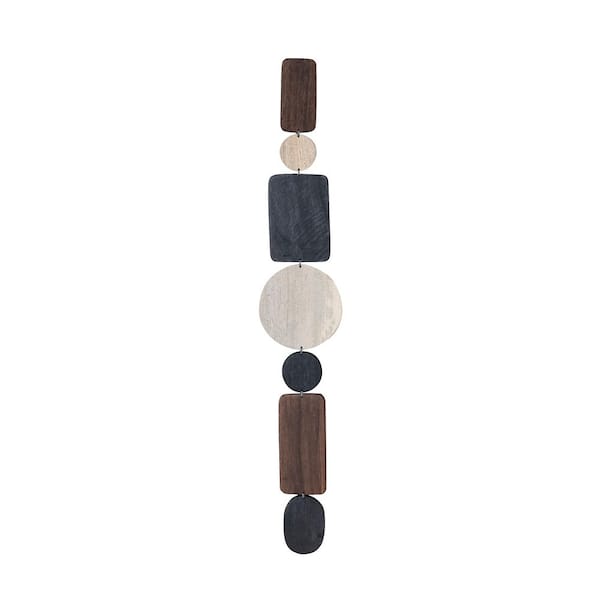 38 in. x 1.5 in. Stained and Bleached Finish Wall Art