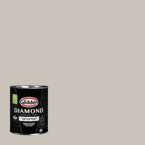 Glidden Diamond 1 qt. PPG0999-2 Rabbit's Ear Eggshell Interior Paint with Primer