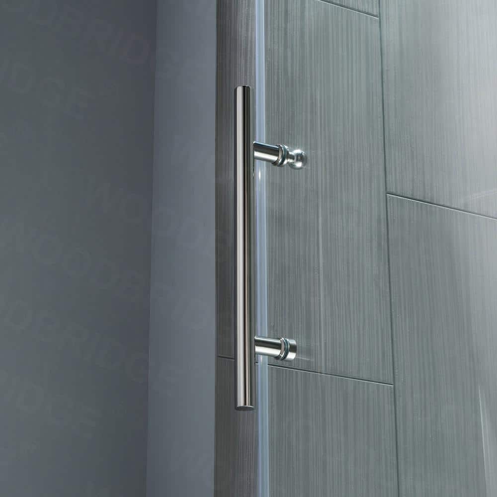 48'' Frameless Clear Tempered Glass Sliding Shower Door