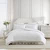 Laura Ashley Eyelet Ruffle 2-Piece White Microfiber Twin Comforter