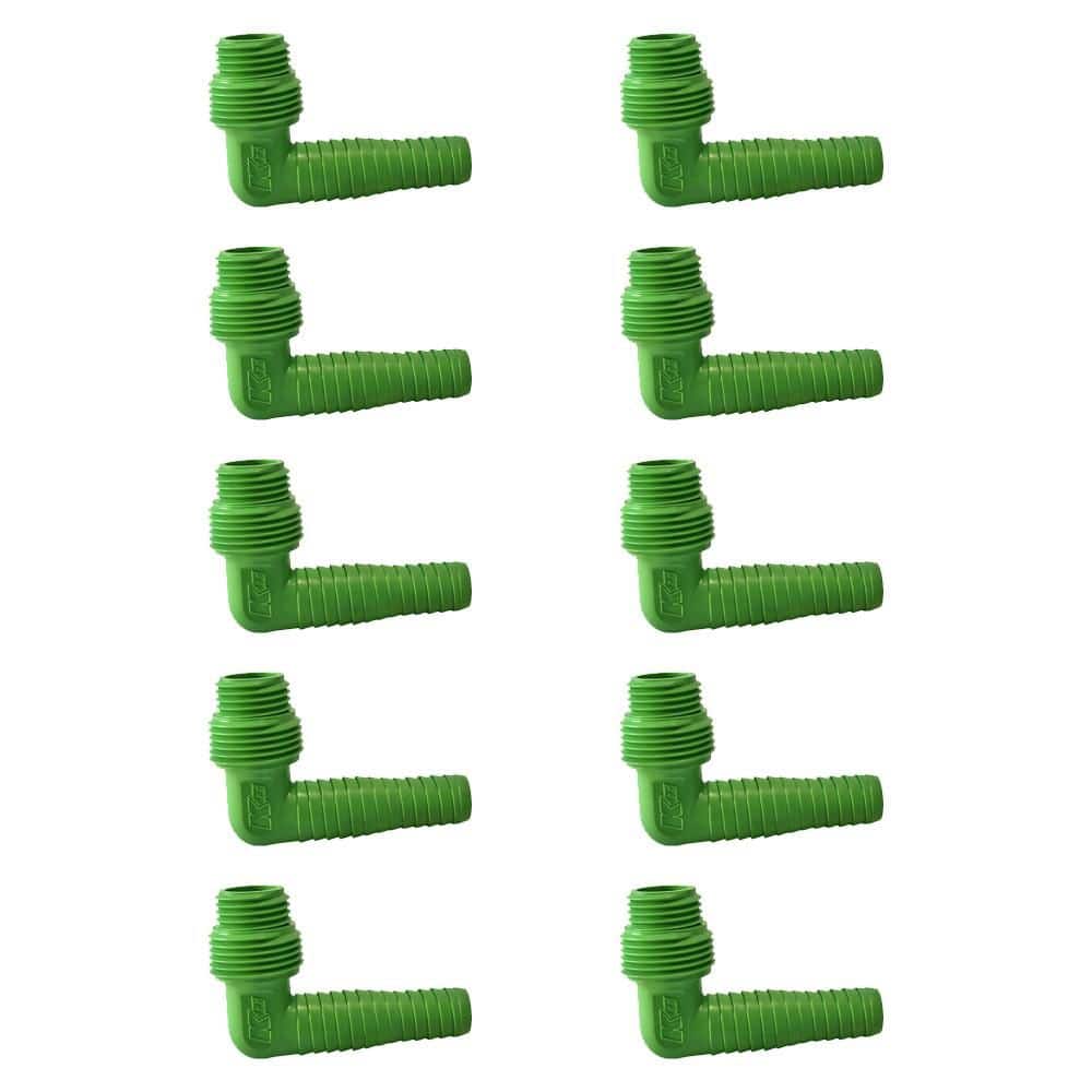 KMultifit-It 4 in 1 Fitting (1/2 in. or 3/4 in. Thread, 1/2 in. Drip Line or 3/8 in. Swing Pipe and Funny Pipe)(10 Pack) price history on PriceWatchPro