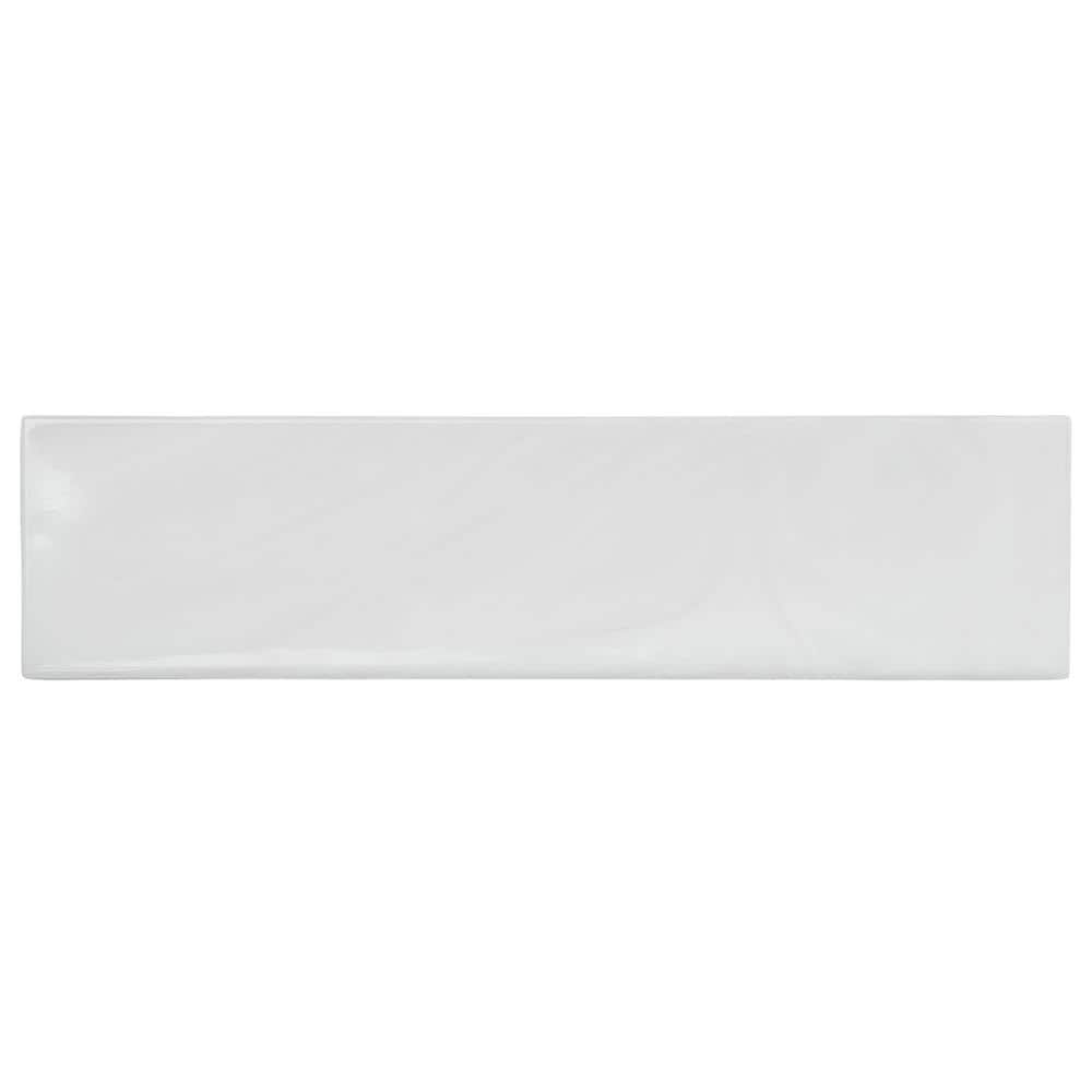 Hightower Cloud White 3.03 in. x 0.31 in. Polished Glass Subway Wall Tile Sample price history on PriceWatchPro