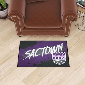 Sacramento Kings Slogan Purple 2 ft. x 3 ft. Starter Mat Area Rug