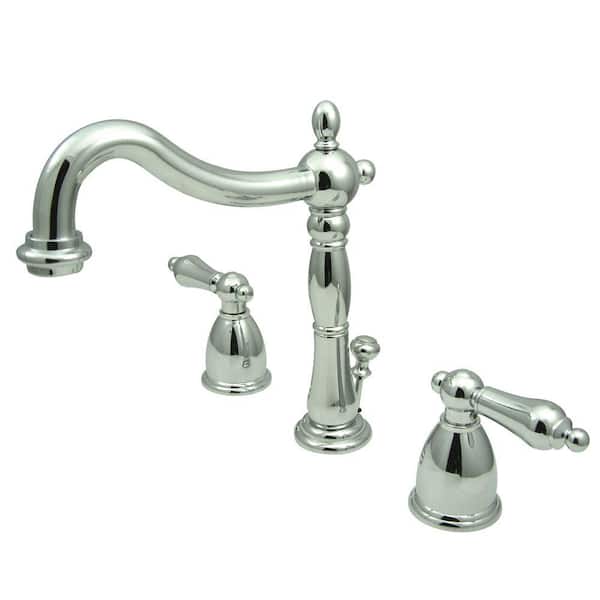 Kingston Brass Victorian 8 in. Widespread 2-Handle Bathroom Faucet in Polished Chrome
