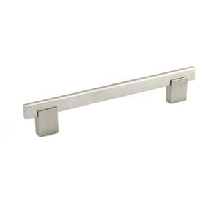 Madison Collection 6 5/16 in. (160 mm) Brushed Nickel Modern Rectangular Cabinet Bar Pull