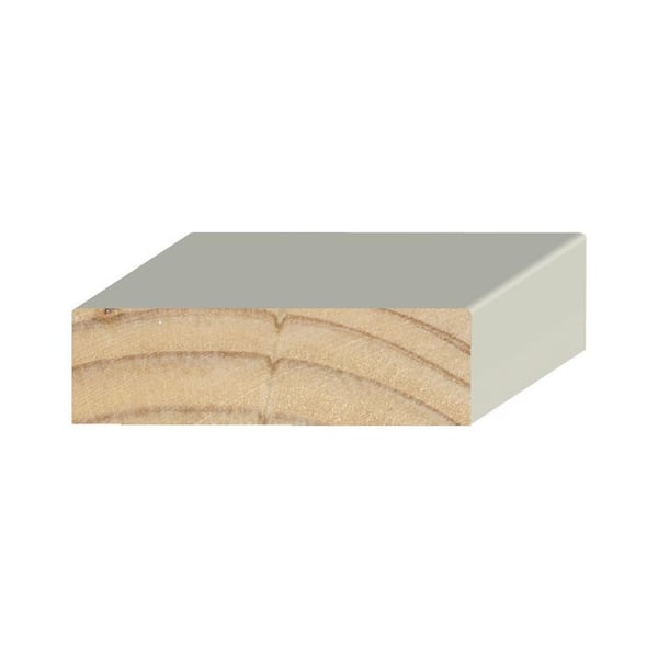 Unbranded 1 in. x 3 in. x 16 ft. S1S2E Pressure-Treated Primed Pine Lumber Board