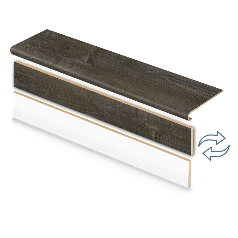 Cap A Tread Choice Oak/Gainesville Ok/Thornbury 47in. L x 12.15in. W x 1.69in. T Vinyl Stair