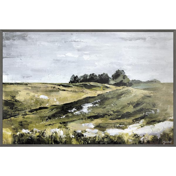 Unbranded "Weekend Stroll" by Marmont Hill Floater Framed Canvas Nature Art Print 40 in. x 60 in.
