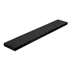 48 in. W x 8 in. D Black Floating Decorative Wall Shelf, Large Storage Shelves Wall Mounted, Set of 1