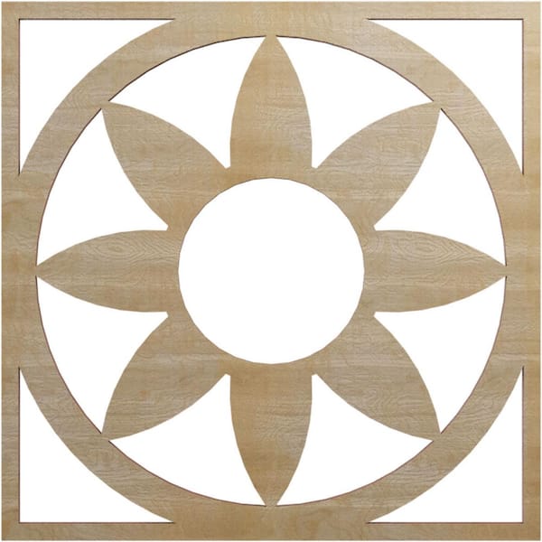 Ekena Millwork 0.25 in. x 5.5 in. x 16 in. Wood Medallion Moulding