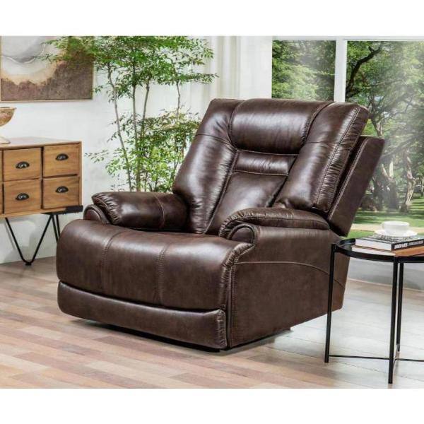 chocolate brown leather recliners