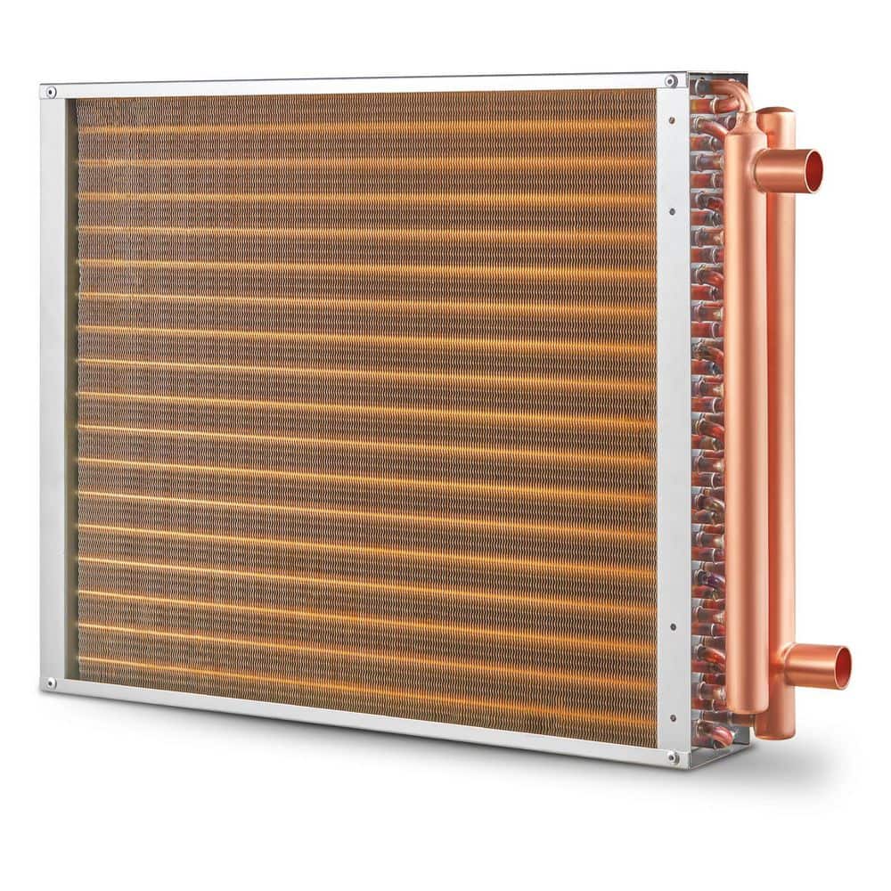 Heat Exchanger Water to Air, 18 in. x 20 in. with 3-Row 3/8 in. Copper Ports, 242 Aluminum Fins Heat Exchanger price history on PriceWatchPro