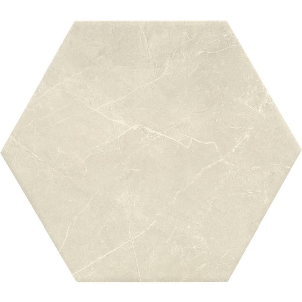 Sterlina Ivory 8 in. x 10 in. Matte Porcelain (7.38 sq. ft. /Case)