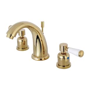 Paris 8 in. Widespread 2-Handle Bathroom Faucet in Polished Brass