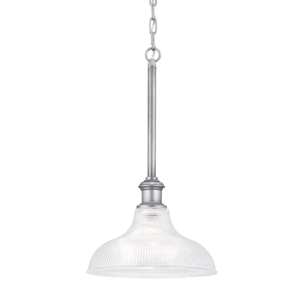 Home Decorators Collection Foxcroft 1-Light Antique Nickel Pendant