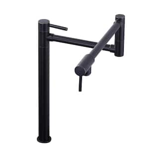 Deck Mounted Pot Filler with Double Handle in Oil Rubbed Bronze