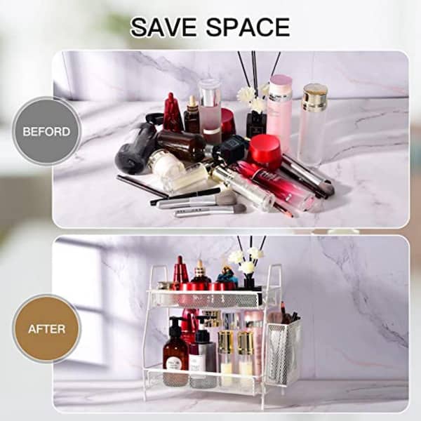 1pack Stackable Makeup Organizer Storage Drawers, Acrylic Bathroom
