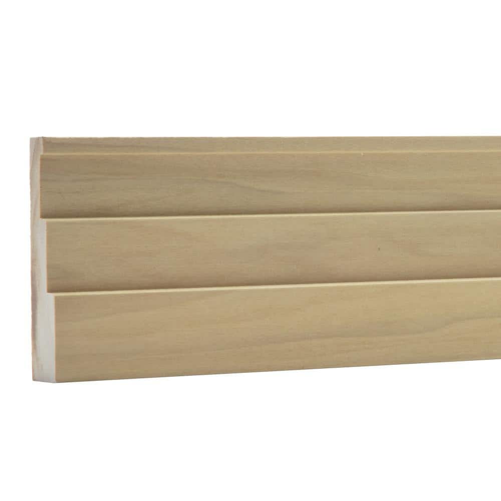 Unfinished Poplar Wood Sawtooth Casing Moulding 92"
