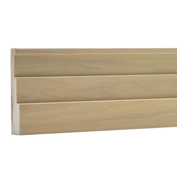 .6875 in. D x 3.5 in. W x 92 in. L Unfinished Poplar Wood Duncan Sawtooth Casing Moulding