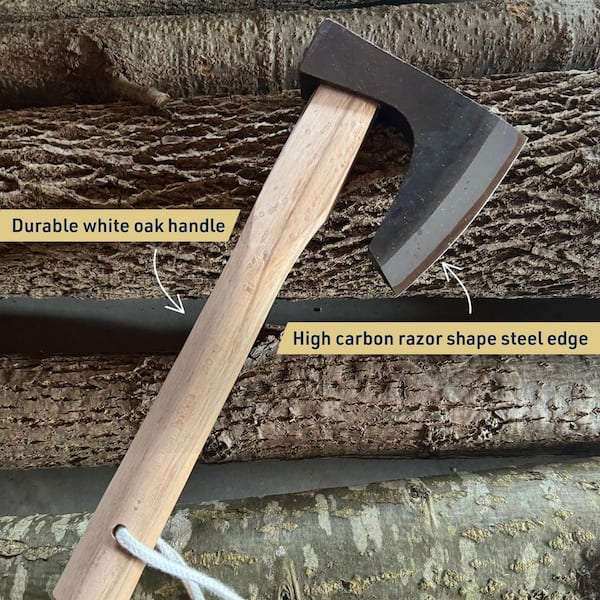 Pure Garden 1.6 lbs. Axe with 13 in White Oak Handle-Hand Axe