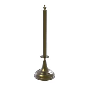 Traditional Counter Top Kitchen Paper Towel Holder in Antique Brass