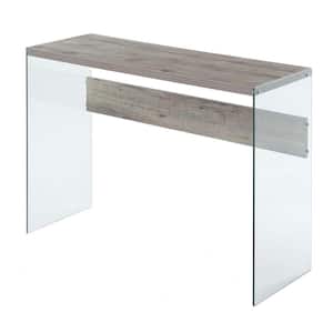 SoHo 44 in. S/Stone/Glass Standard Triangle Console Table