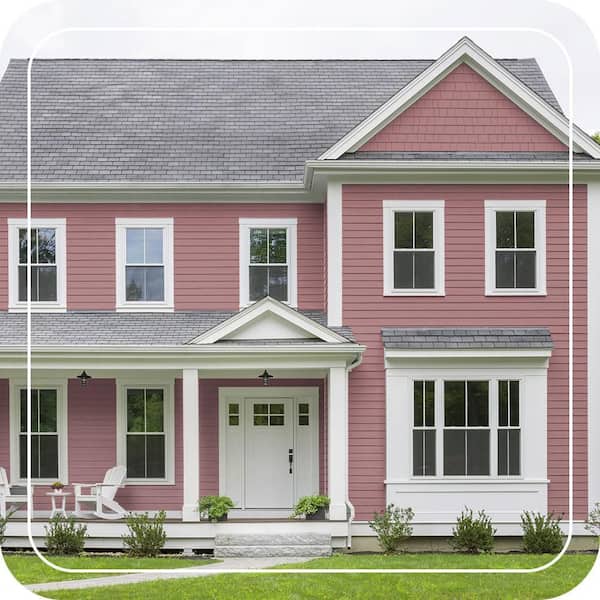BEHR ULTRA 1 gal. #S130-5 Heirloom Rose Flat Exterior Paint