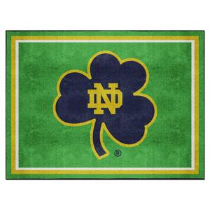 Notre Dame Fighting Irish Green 8 ft. x 10 ft. Plush Area Rug