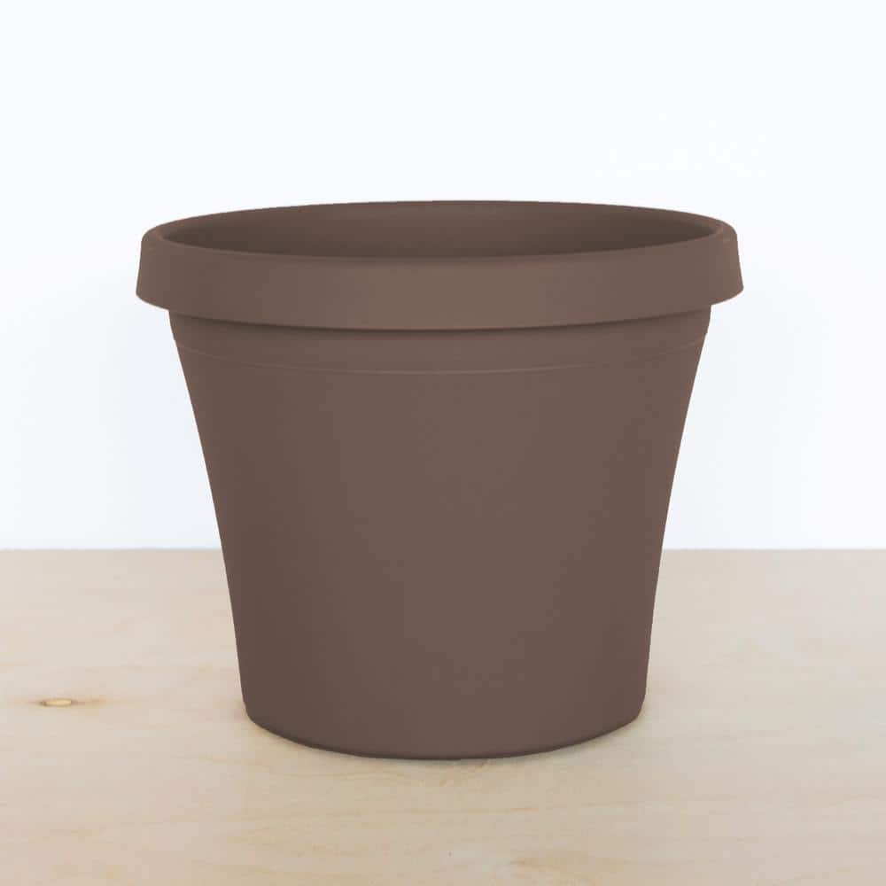 Terra Cotta Inspired 12" Resin Planter - Chocolate Finish