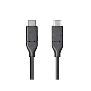 13.1 ft. Cables and Adapters; USB Type C to Type C 2.0 Cable - 480 Mbps, 3 Amp, 30/26AWG, Black