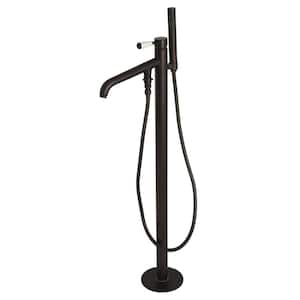 Paris Single-Handle Freestanding Roman Tub Faucet with Hand Shower in Oil Rubbed Bronze