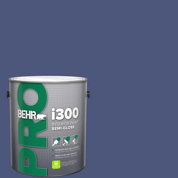 BEHR PRO 1 gal. #620D-7 Deep Indigo Semi-Gloss Interior Paint