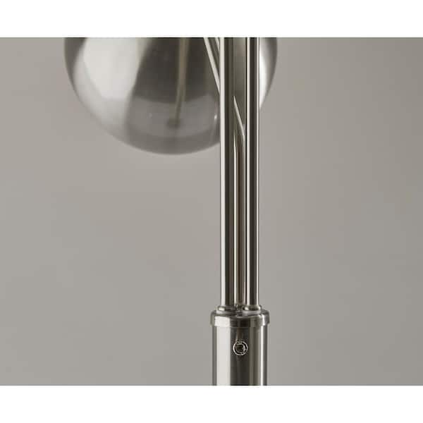 Adesso Emerson 68 in. Brushed Steel Tree Lamp 5139-22 - The Home Depot