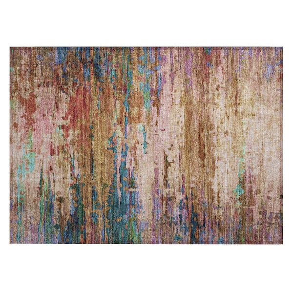 Chantille Machine Washable Indoor/Outdoor Abstract ACN2035 Sage 1 ft. 8 in. x 2 ft. 6 in. Accent Rug